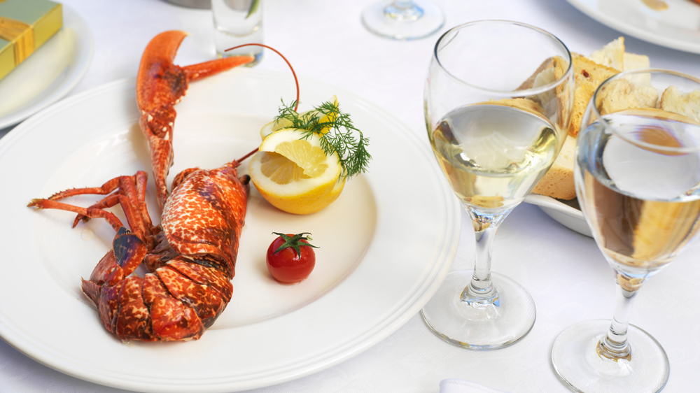 Lobster Paired with Chardonnay