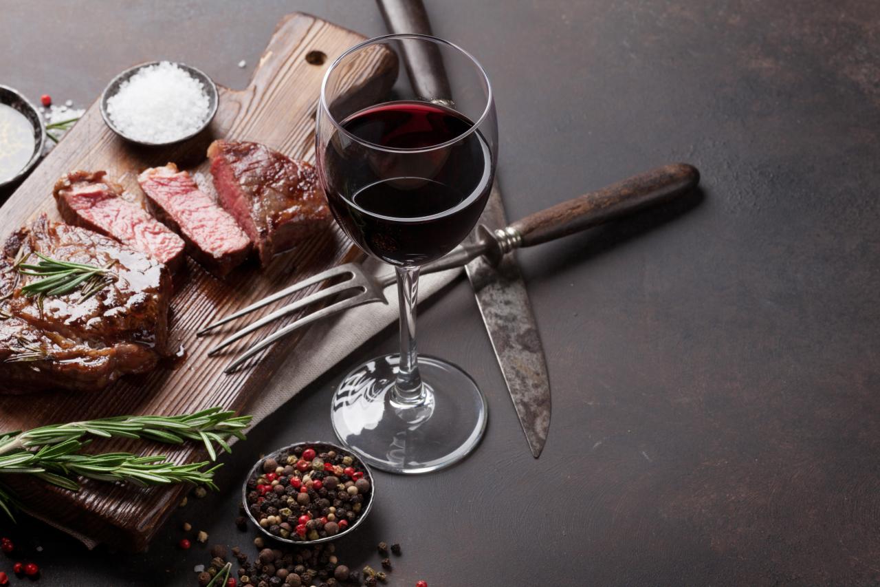 Grilled Steak with Cabernet Sauvignon